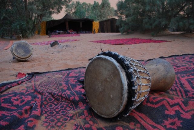 drums in sahara desert